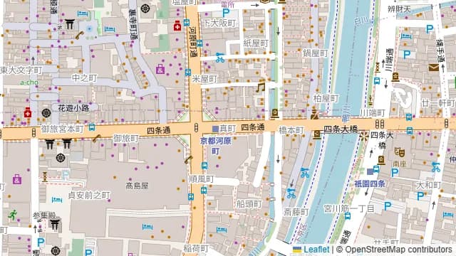 nanana(ナナナ)四条河原町店の周辺地図