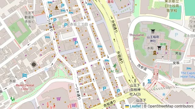 完全個室居酒屋 赤坂 京小町の周辺地図