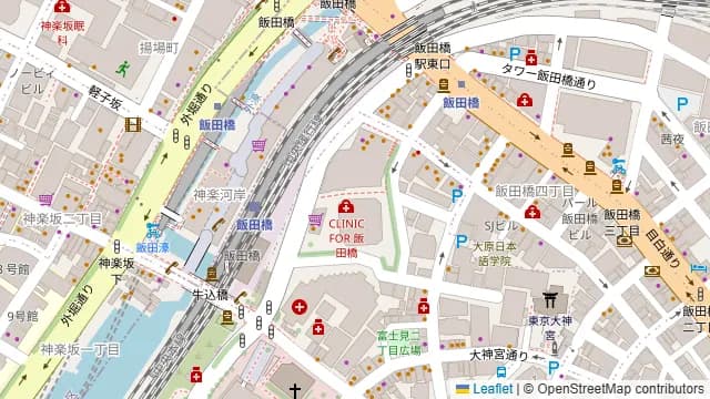 香港居酒屋 錦記 飯田橋店の周辺地図