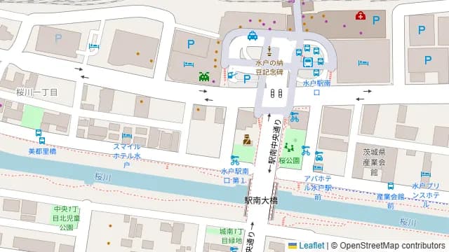 いろはにほへと 水戸駅南口店の周辺地図