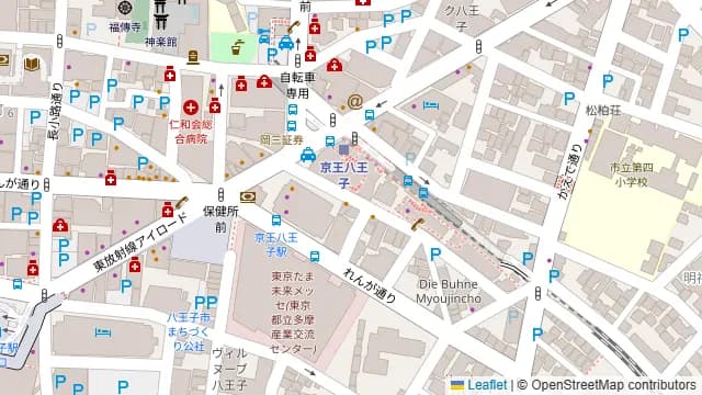 呑食ウイスケ 八王子の周辺地図