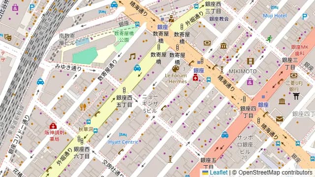 SEABIRD COLONY 銀座本店の周辺地図