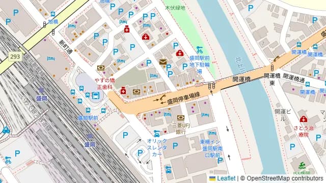 いろはにほへと 盛岡駅前店の周辺地図