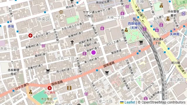 CORDUROY cafe 大名店(コーデュロイカフェ ダイミョウテン)の周辺地図