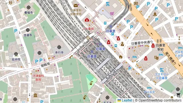 五所車の周辺地図