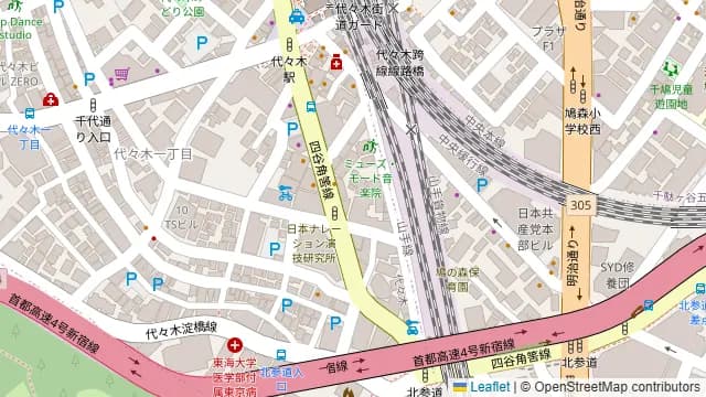 上海酒場 代々木西口店の周辺地図