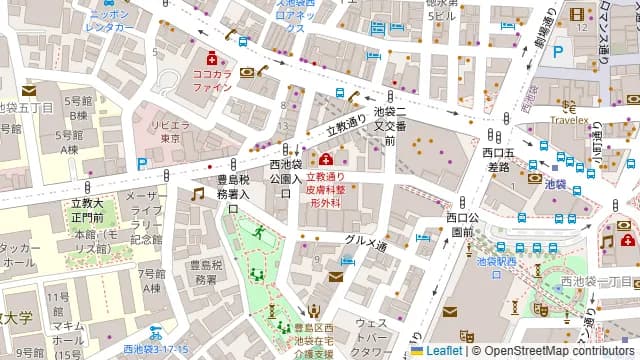 Dstudio-Dホールの周辺地図