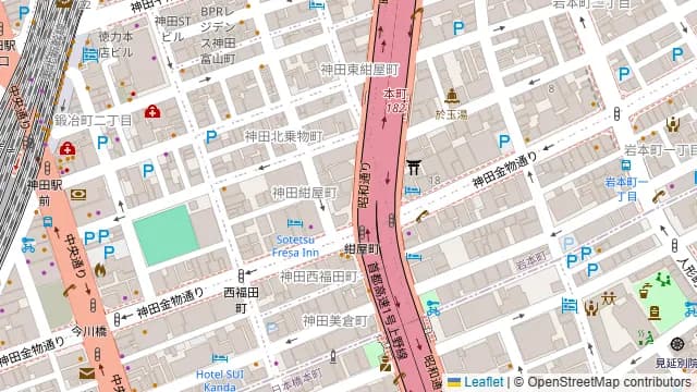 好来酒場 神田店の周辺地図