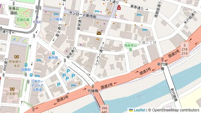 ビストロルポ Bistro La Repos 熊本の周辺地図