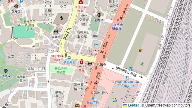 SHARE TAKANAWAの周辺地図