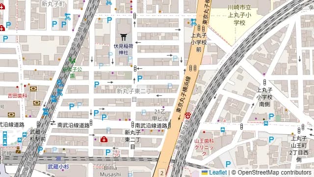 ふれあい貸し会議室 武蔵小杉菱栄の周辺地図