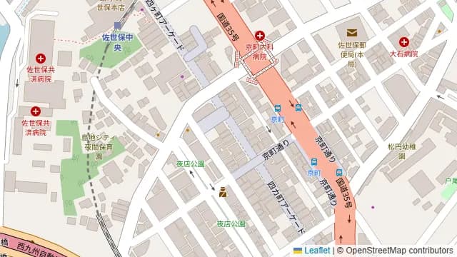 全席個室 居酒屋 あや鶏 長崎佐世保店の周辺地図