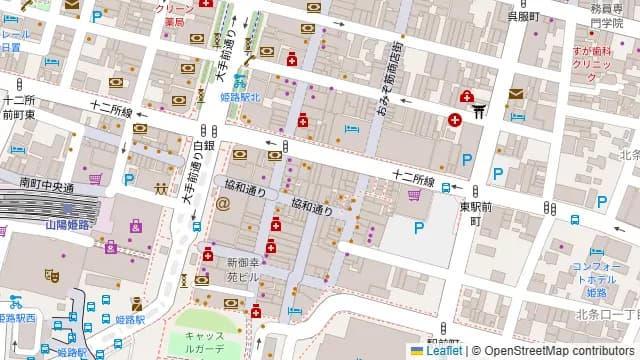 地鶏と土鍋 個室居酒屋 鶏進 姫路駅前店の周辺地図
