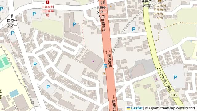U-SPACEレンタルスペース川口店の周辺地図