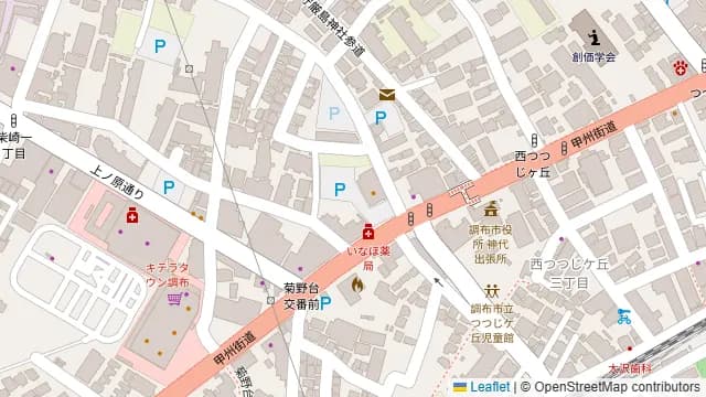 つつじヶ丘マンションスタジオの周辺地図