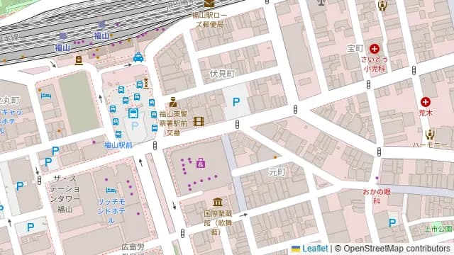 個室 四国郷土活性化 藁家88 福山店の周辺地図