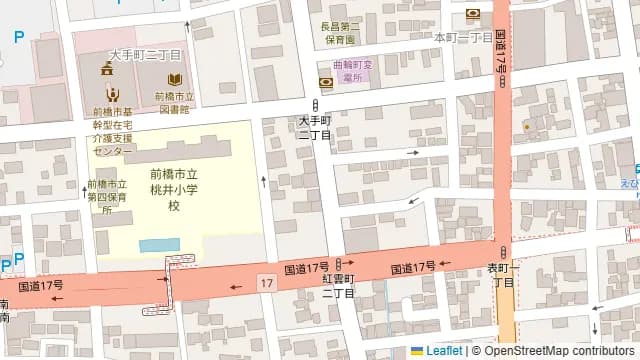 首都圏NSプラザin前橋の周辺地図
