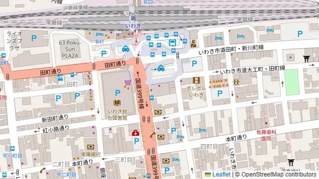 旨唐揚げと居酒メシ ミライザカ いわき駅前店の周辺地図