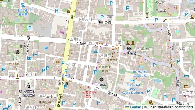 セルフ写真館ARISA 清水八坂の塔店の周辺地図
