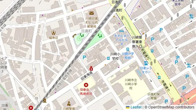 589_studioBLANCBLANC川崎の周辺地図