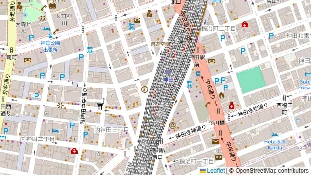 フレンチビストロ Tchin-Tchin GORO 神田駅前店の周辺地図