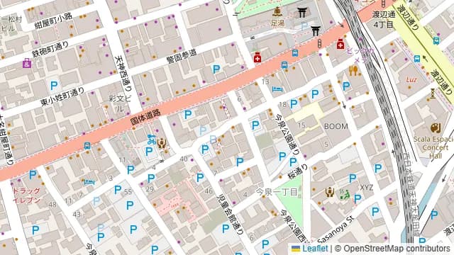 GRANDMIRAGEの周辺地図