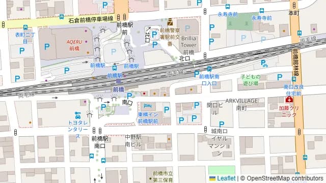 博多大衆酒場 幸ちゃん 前橋本店の周辺地図