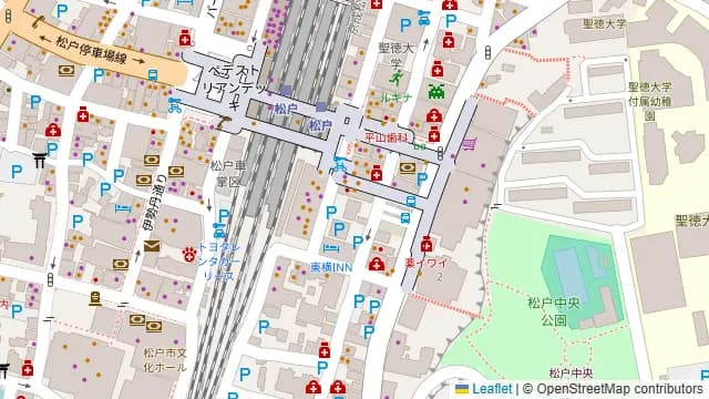 炉端とおでん 呼炉凪来 松戸店の周辺地図