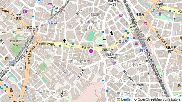 グレイドパーク恵比寿の周辺地図