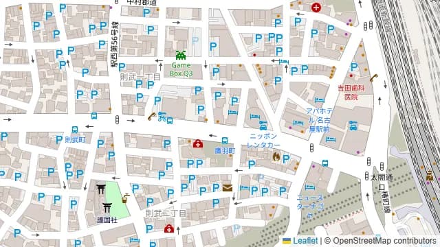 レンタルスペース cream 名古屋駅の周辺地図