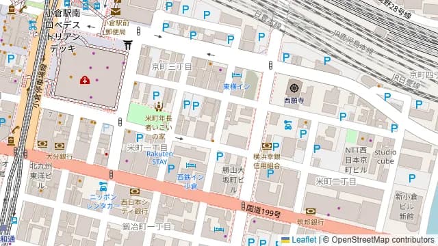 炭焼小屋 小倉京町店の周辺地図