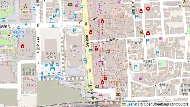 ネオビストロ MURA 中野店の周辺地図