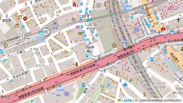 CE LA VI TOKYOの周辺地図