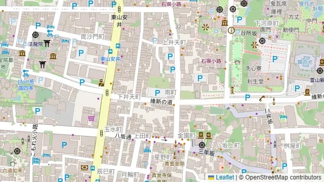 レンタル着物ローズ 京都店の周辺地図