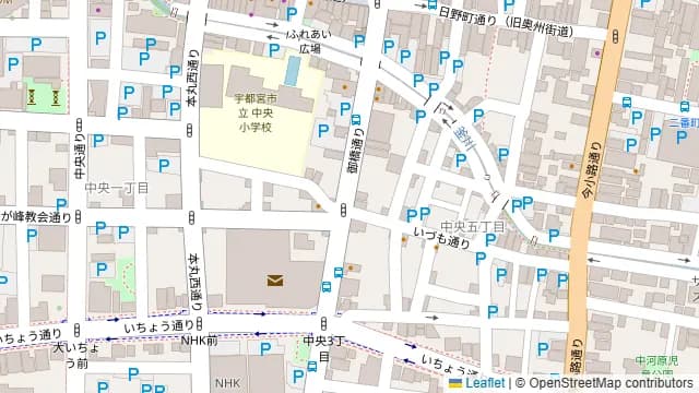 焼肉en中央店の周辺地図