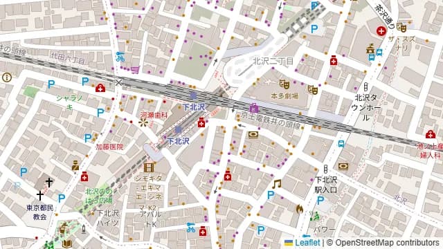 ブルマンスペース 下北沢店の周辺地図