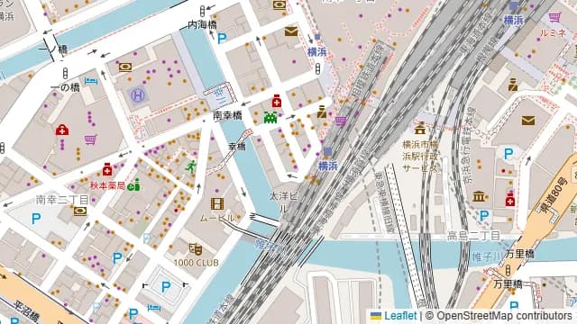 個室×居酒屋 満月本店 横浜駅西口の周辺地図