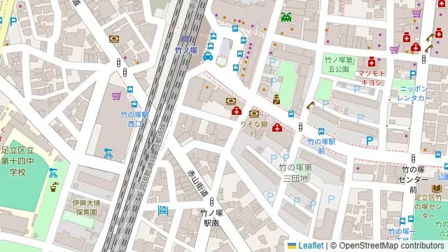 Darts UP(ダーツ アップ)竹ノ塚店の周辺地図
