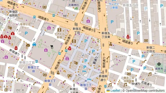 Darts UP(ダーツ アップ)新宿三丁目店の周辺地図