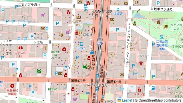 へぎ蕎麦と鮮魚 村瀬 江坂店の周辺地図