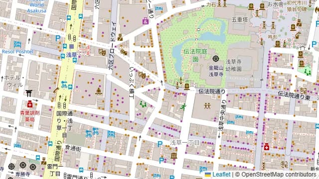 浅草酒場 岡本 ホッピー通り店の周辺地図