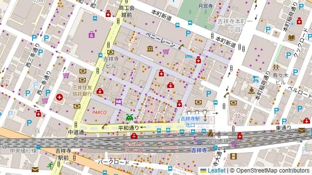 長崎酒家 吉祥寺じげもんとんの周辺地図