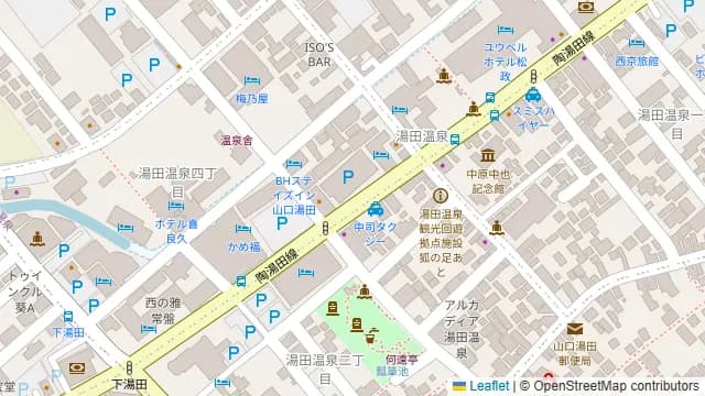 長州屋瓦 湯田店の周辺地図