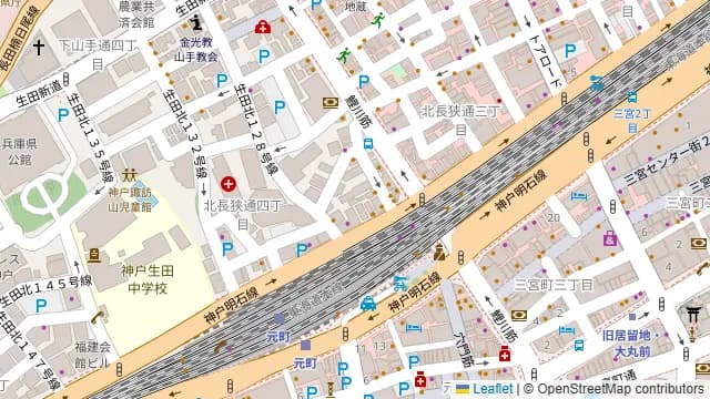 BIZcomfort神戸元町の周辺地図