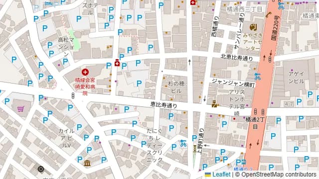 P's Barの周辺地図