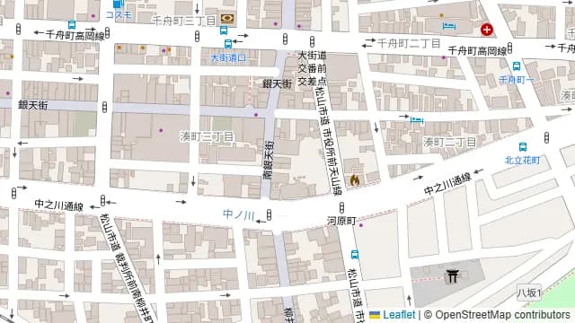 L'Cafe MATSUYAMAの周辺地図