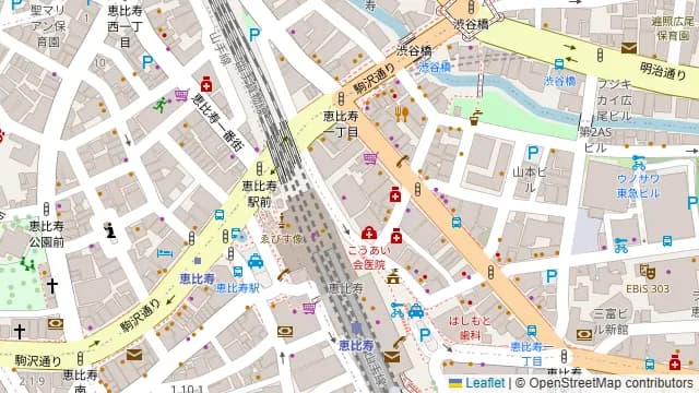 MEDUSA(メデューサ)恵比寿 RESTAURANT & BAR LOUNGEの周辺地図