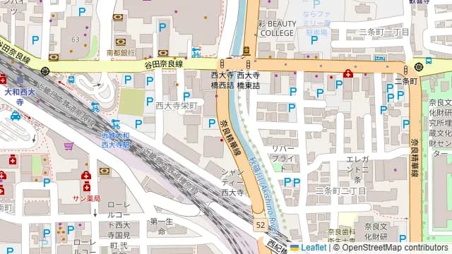 ダンス・ボイトレ・ピアノ NAYUTAS大和西大寺校の周辺地図