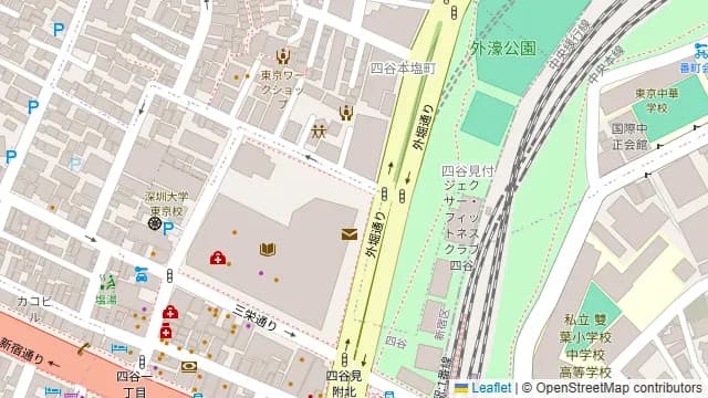 SUNRISE 四ツ谷駅前店の周辺地図