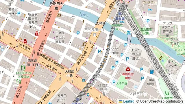 TIME SHARING 五反田Ⅰプラザスクエアビルの周辺地図